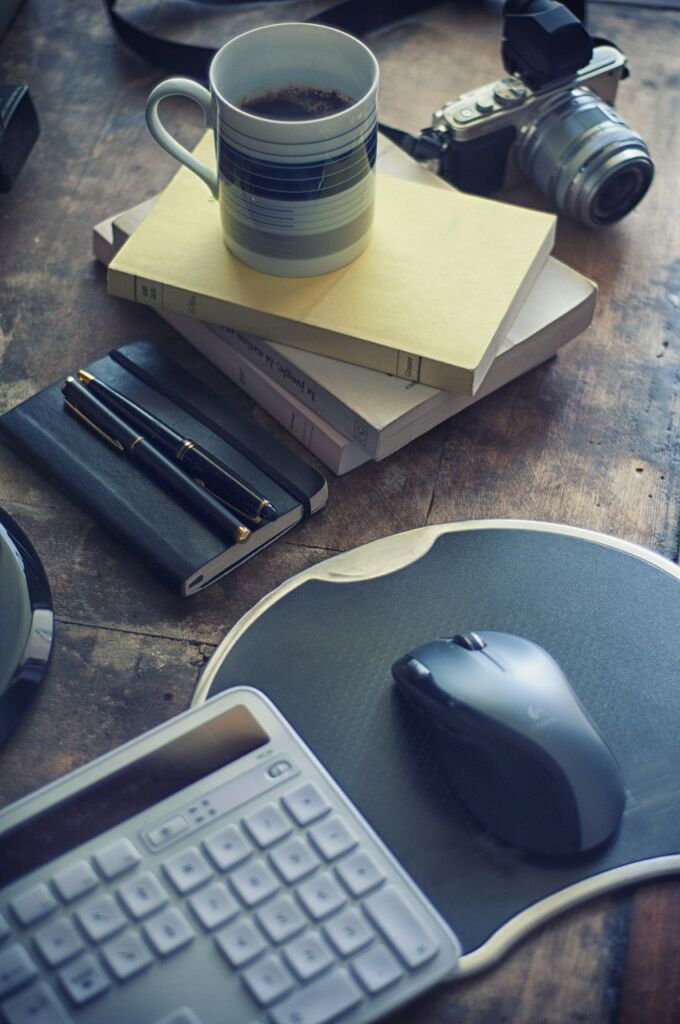 coffee, coffee mug, pen